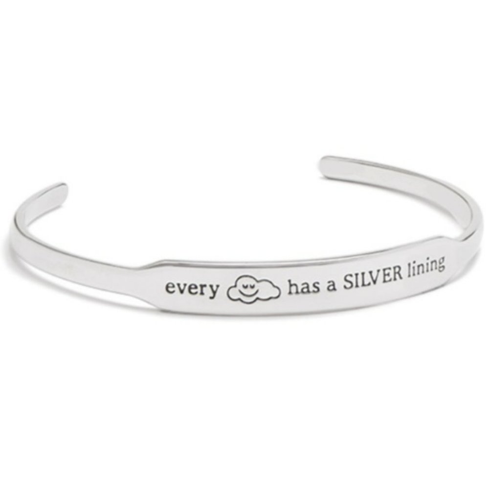 Origami Owl Silver Bracelet Every Cloud has a Silver Lining Trolls New Package